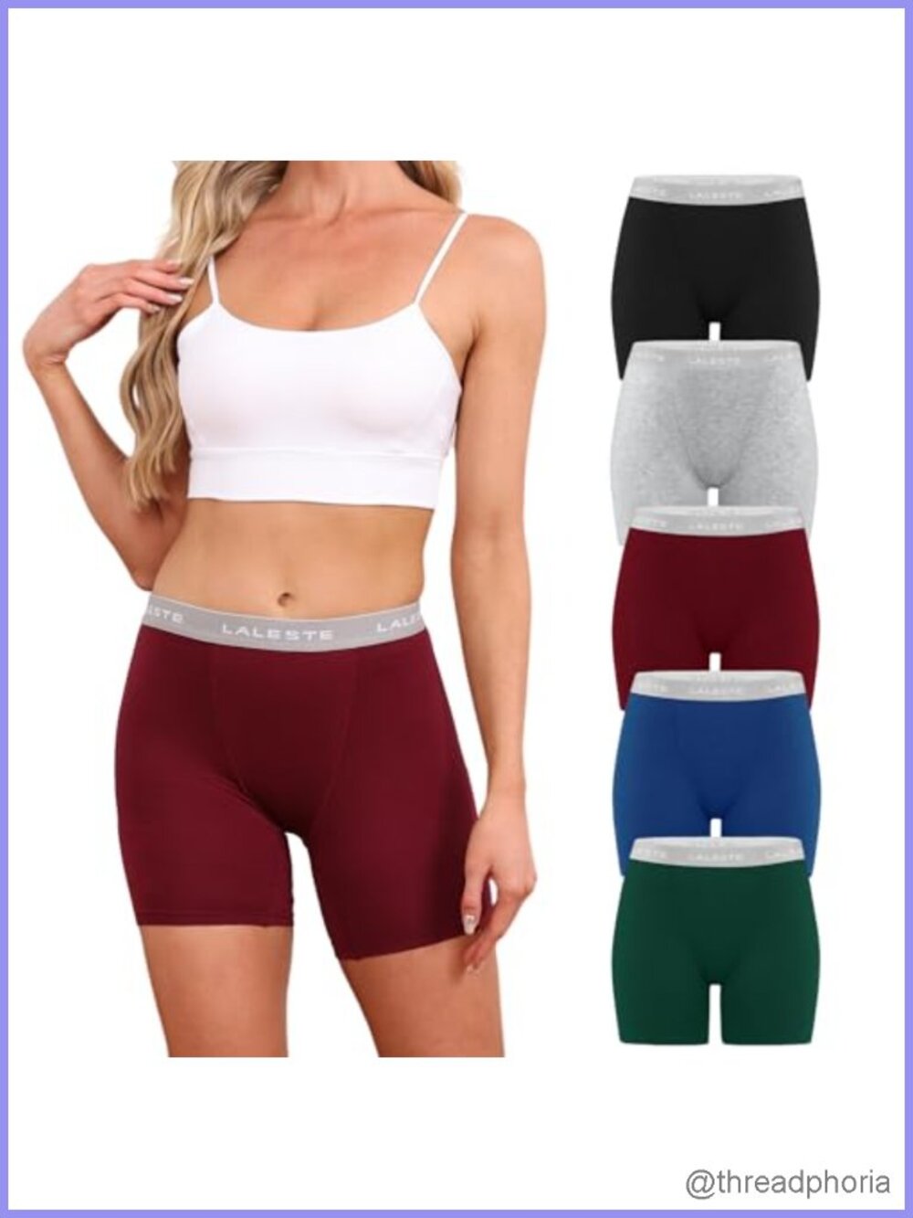 Viscose Bamboo Boxer Briefs Women Boy Shorts Soft Stretch Boyshorts Panties 5